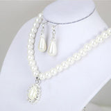 Conjunto de Joias Trabalhado com Pérolas - ElegantWhite - shoppingdasmarcasoficial